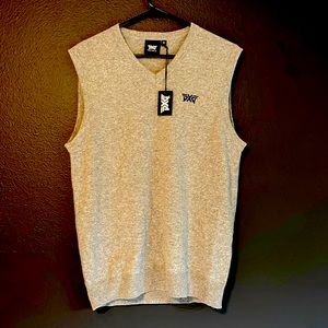 Gray Cashmere Golf Sweater Vest - PXG MEN’S MEDIUM NWT